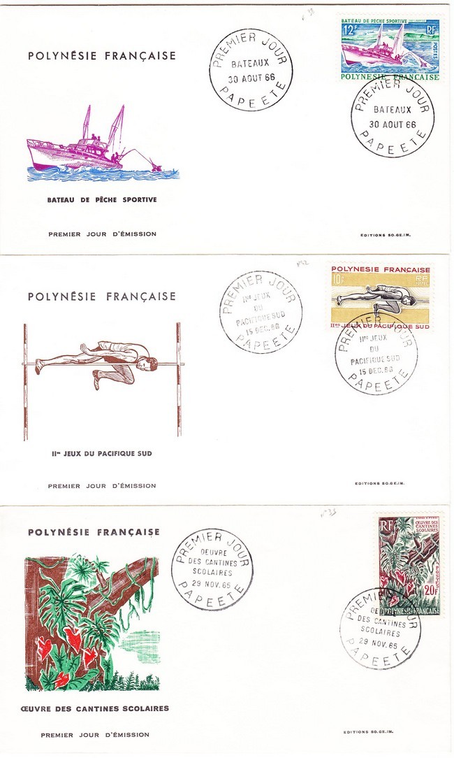 PJ PREMIERS JOURS N°35, 38, 42 - S/3 PJ - Pér. 1965/66 - TB - Vide