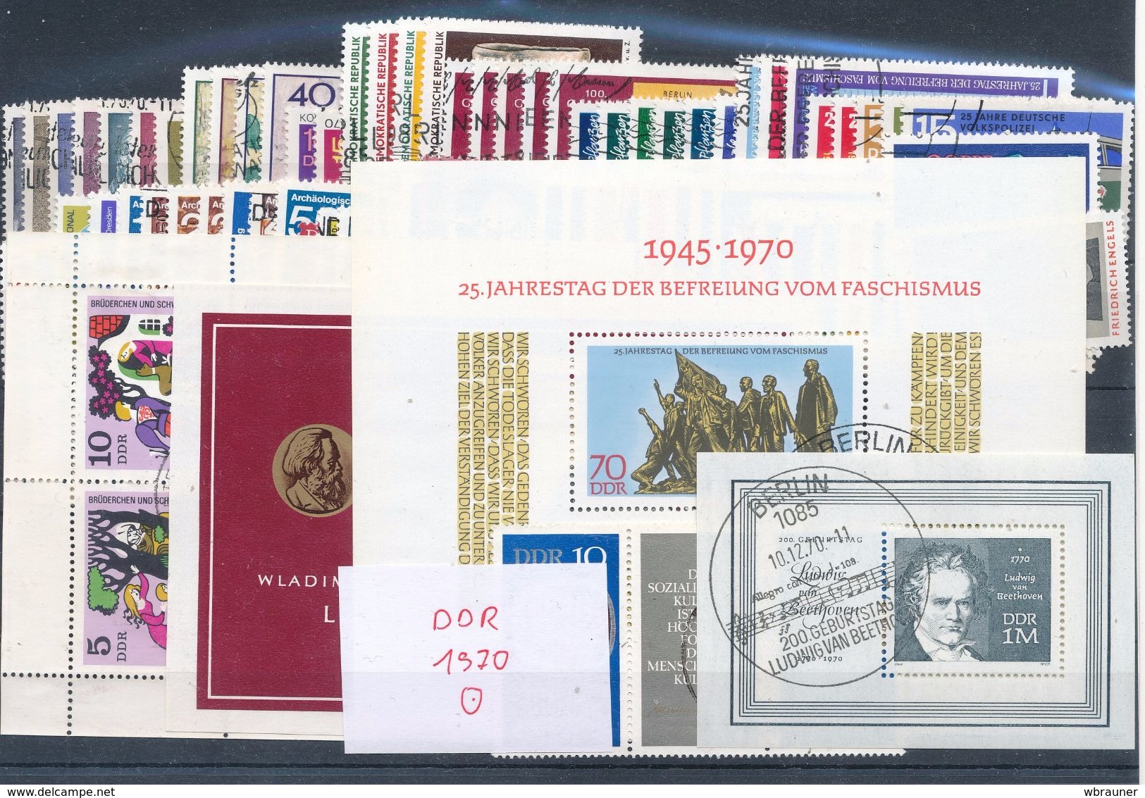 DDR Jahrgang 1970 Gestempelt Komplett Mi. 65,- - Usados