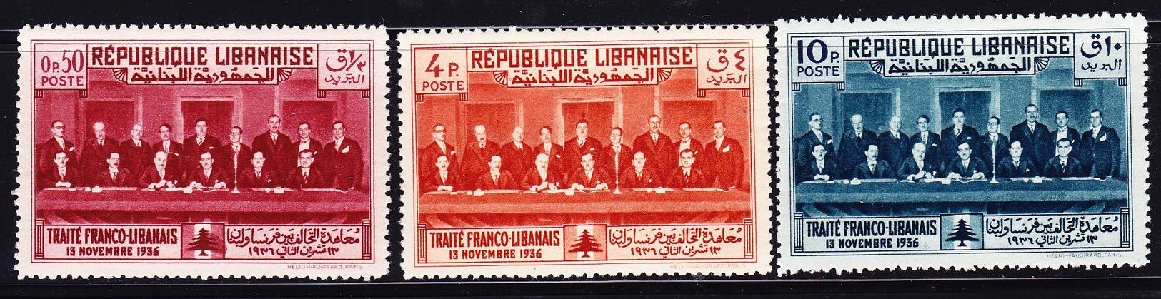 ** MAU N°149A, 149C/D - 3 Val - Traité Franco Libanais De 1936 - TB - Autres & Non Classés