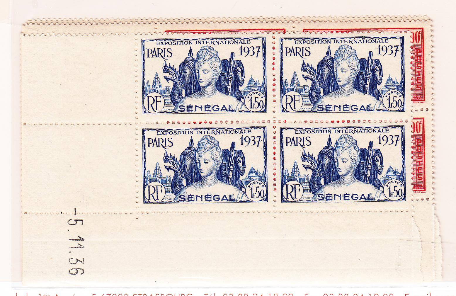 ** N°138/43 - Expo Intern. 1937 - Blocs De 4 - C. Daté - TB - Autres & Non Classés