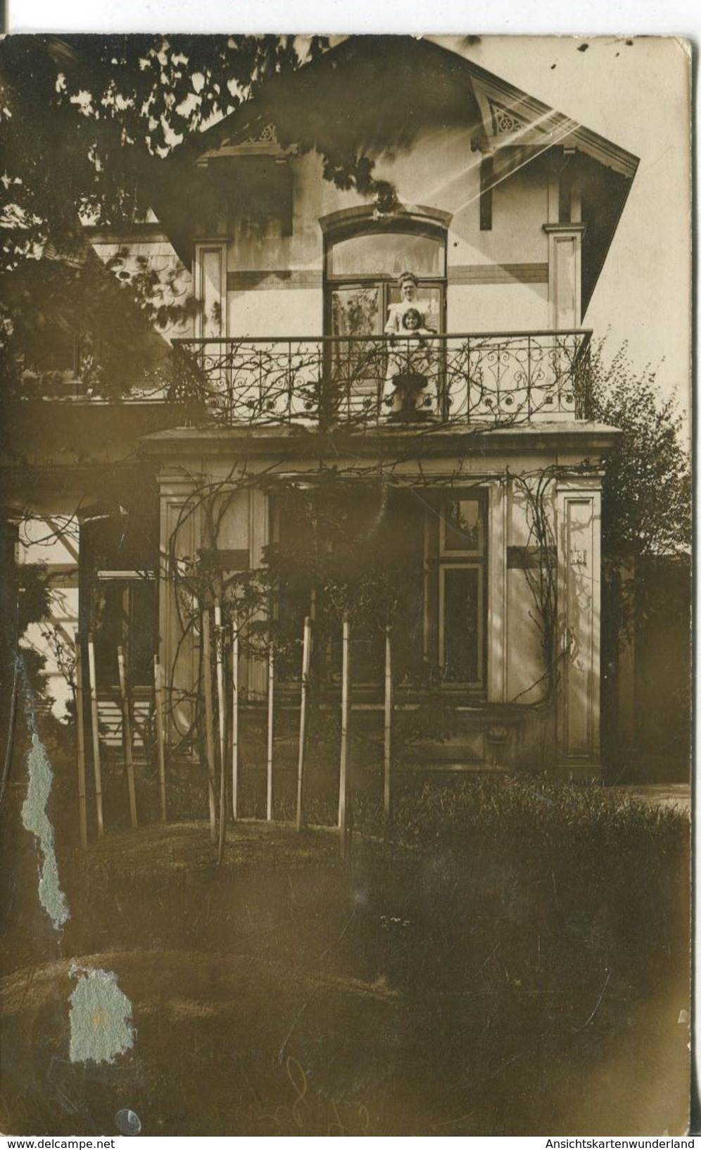 Hamburg Lokstedt - Hausansicht Rückseitig Mit Balkon 1911 (001662) - Lokstedt