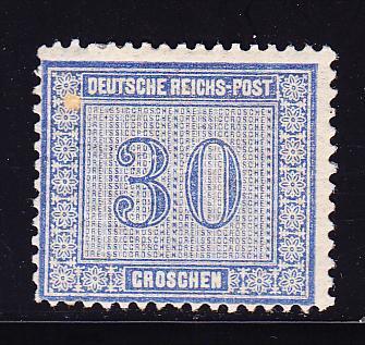 * N°27 - 30g Bleu - Petit Point De Rousseur - Sinon TB - Oblitérés