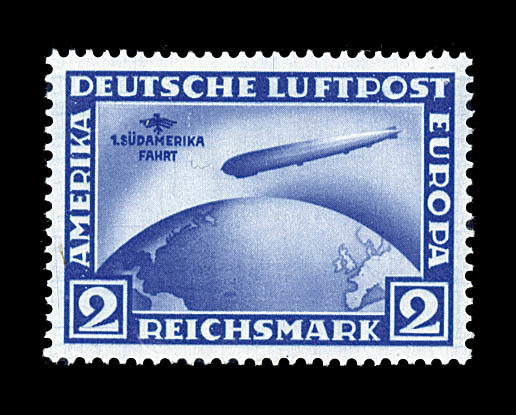 ** N°38 - 2Mk Bleu - TB - Poste Aérienne & Zeppelin