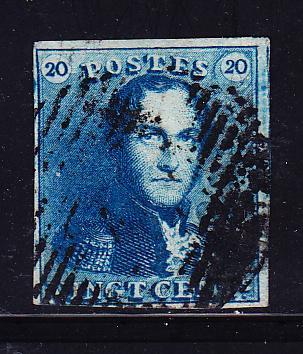 O N°2 - 20c Bleu Clair - TB - 1849 Epaulettes