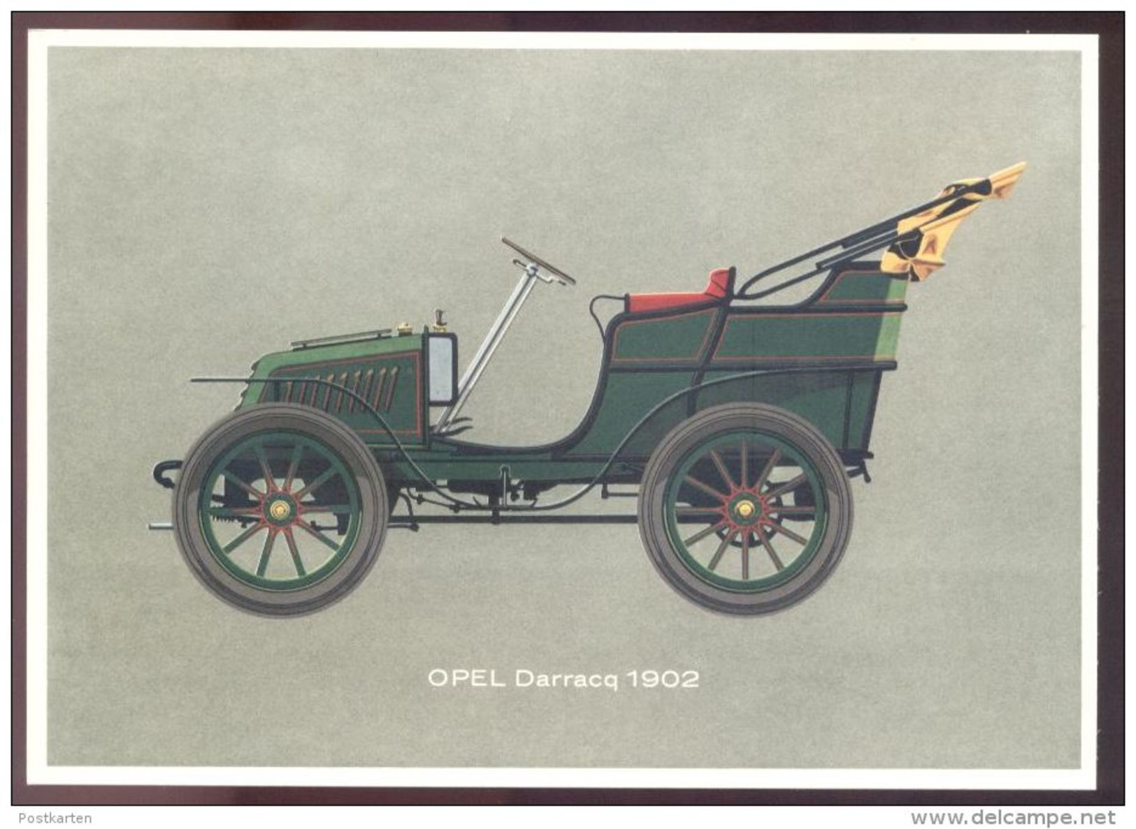 ÄLTERES KOMPLETTES POSTKARTEN BOOKLET OPEL OLDTIMER ADAM OPEL AG Lutzmann Laubfrosch Tonneau Darracq Torpedo Phaeton Car - PKW