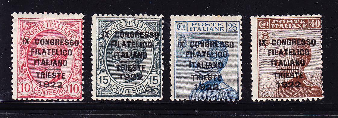 **/* N°117/20 - Congrès De Trieste 1922 - N°117/18 ** - Signé Calves - TB - Neufs