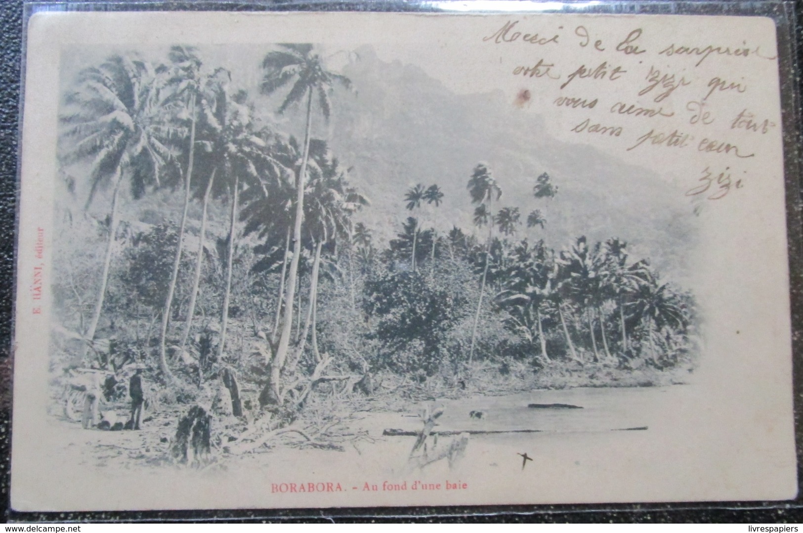 Tahiti Borabora Au Fond D'une Baie Cpa Timbrée 1906 -polynesie Française - French Polynesia