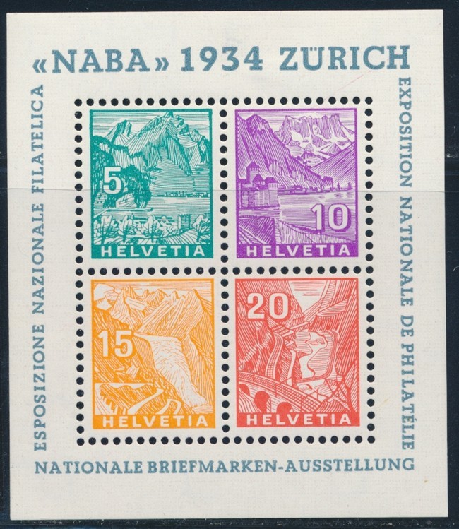 * N°1 - NABA 1934 -  TB - Blocs & Feuillets