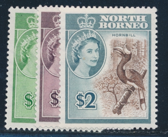 * N°327/29 - TB - Bornéo Du Nord (...-1963)