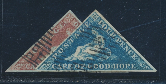 O N°1/2 - 1 Et 4p De 1853 - TB - Cap De Bonne Espérance (1853-1904)