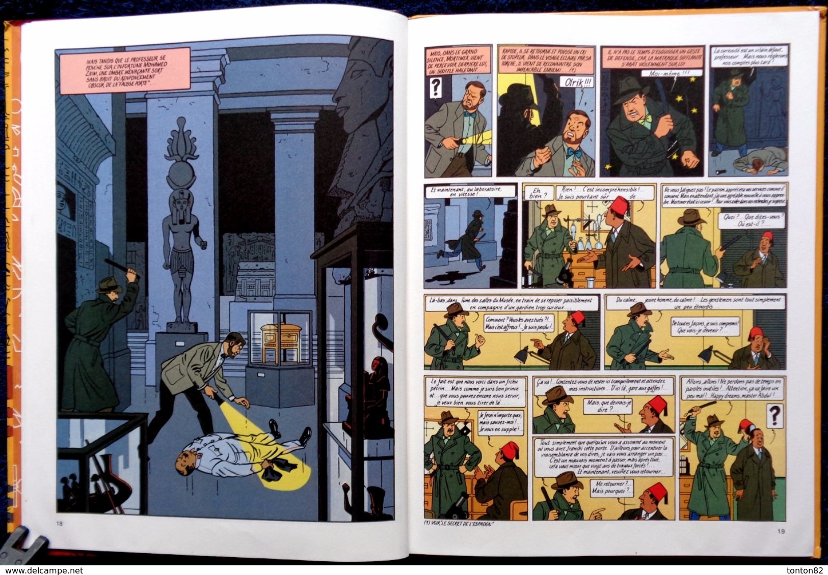 E.P. Jacobs - Le Mystère De La Grande Pyramide - Tome 1  - Éditions Dargaud - ( E.O. 1986 ) . - Blake Et Mortimer