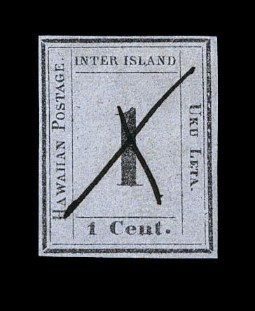 O N°11 - 1c Noir - Signé Roumet - TB - Hawaï