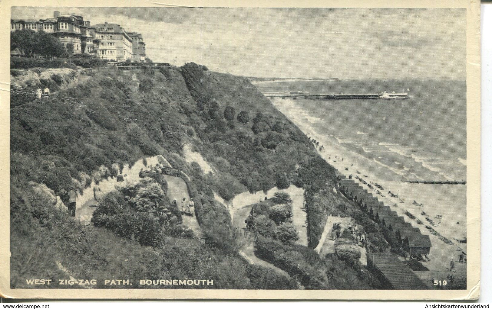 West Zig-Zag Path, Bournemouth 1957 (001671) - Sonstige & Ohne Zuordnung