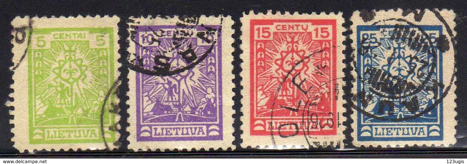 Litauen / Lietuva, 1923,  Mi 216-219, Gestempelt [251117LAII] - Lituania