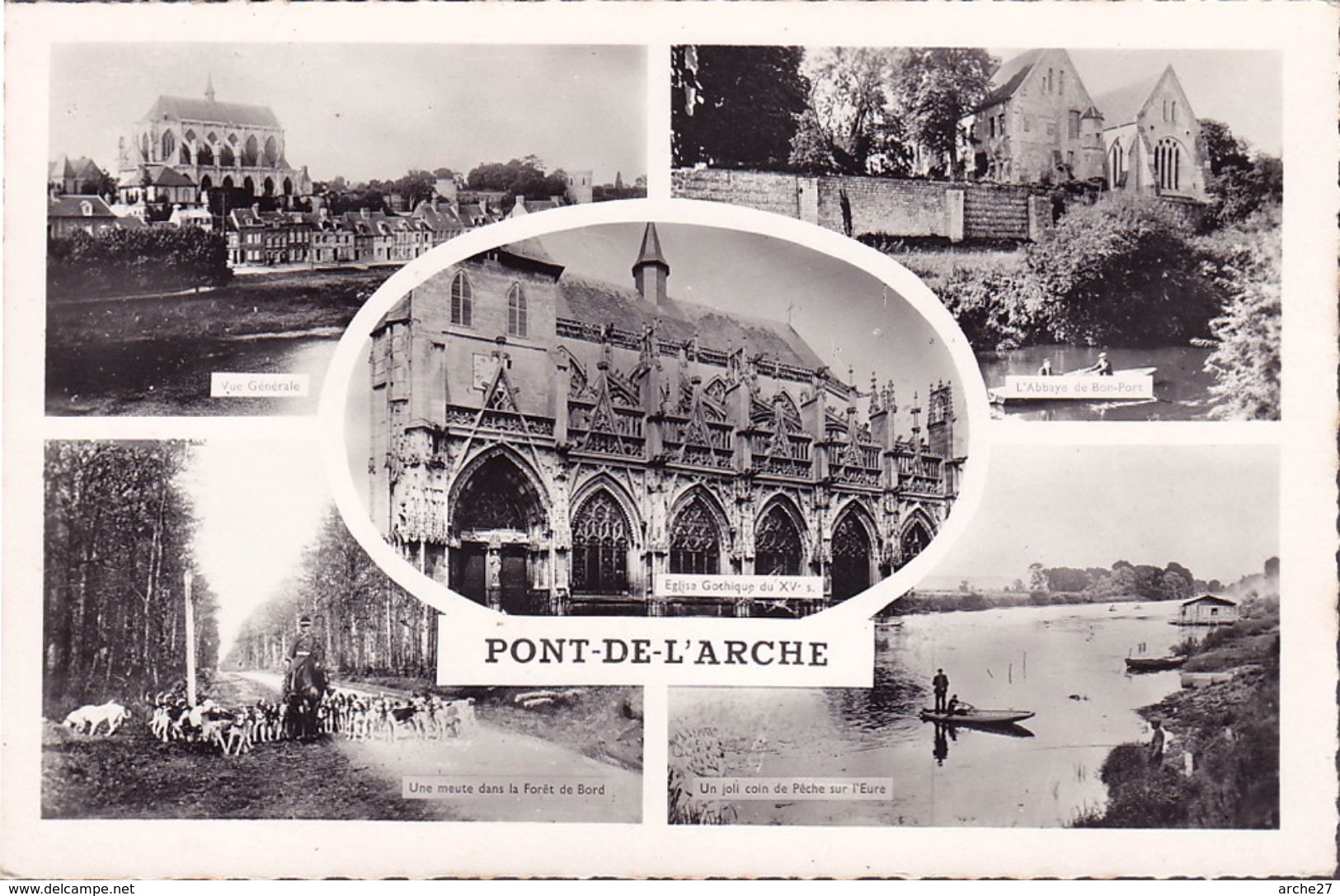 CPA - CPSM - 27 - PONT DE L'ARCHE - Multivue - 1 - Pont-de-l'Arche
