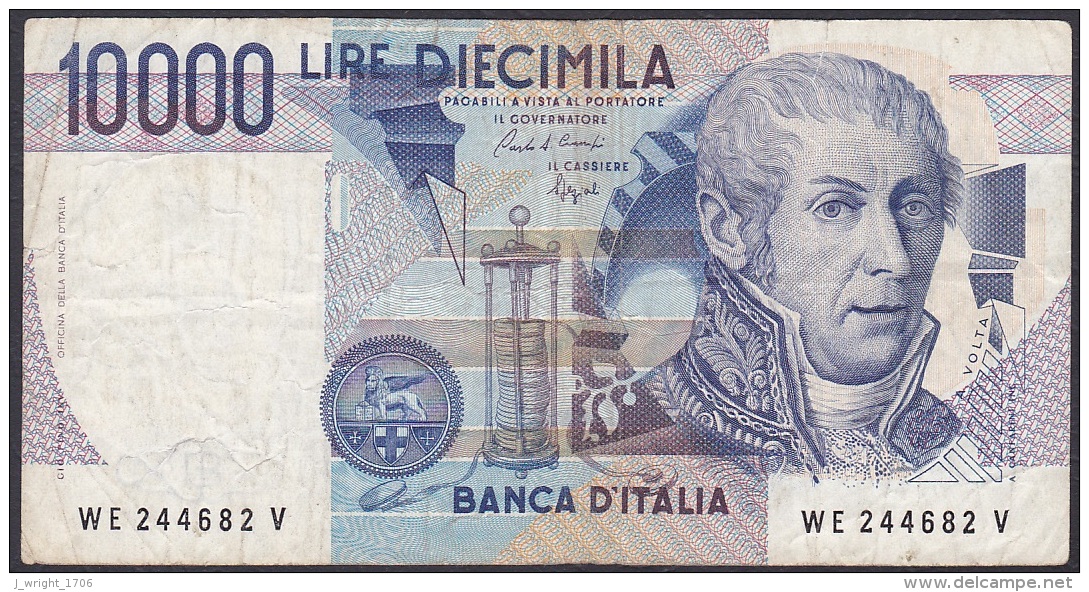 Italy:- 10,000 Lire/P.112b (Ciampi/Speziali):- F - 10.000 Lire