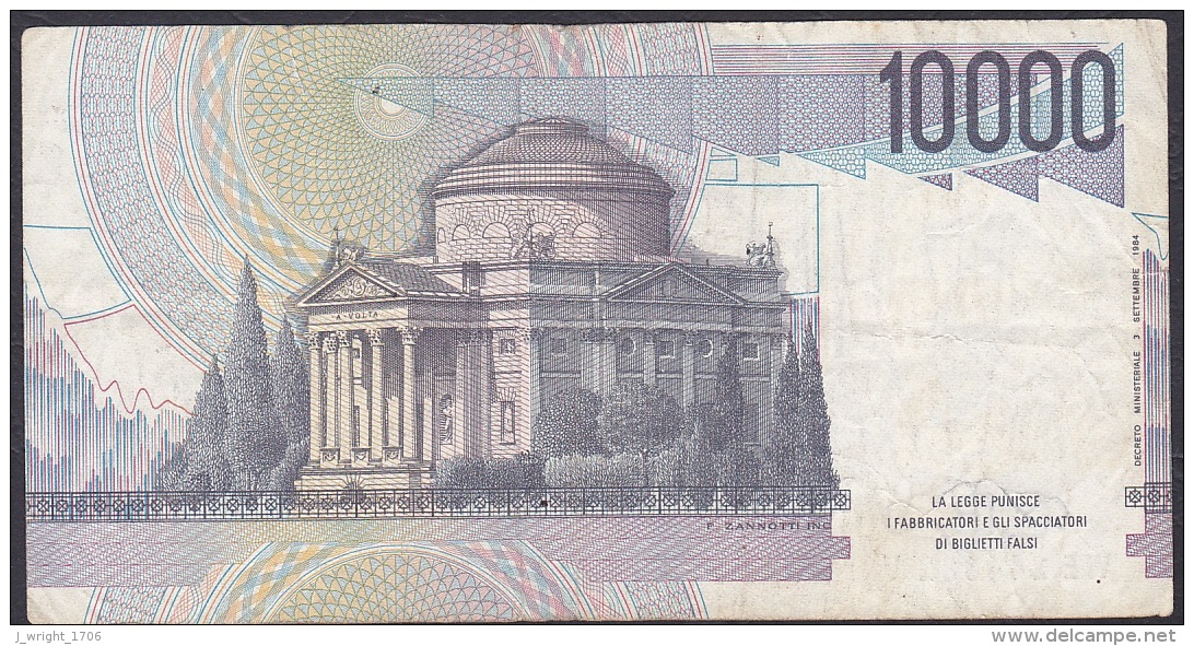 Italy:- 10,000 Lire/P.112b (Ciampi/Speziali):- F - 10.000 Lire