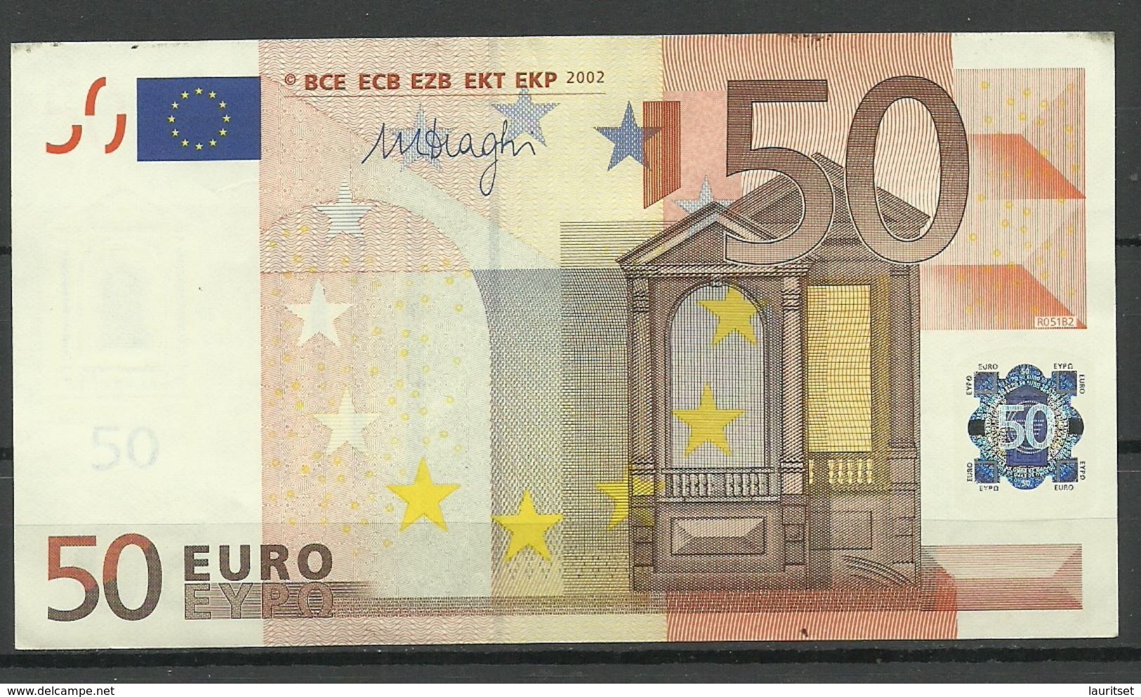 ESTONIA 50 EUR 2002 D-Serie Banknote - 50 Euro