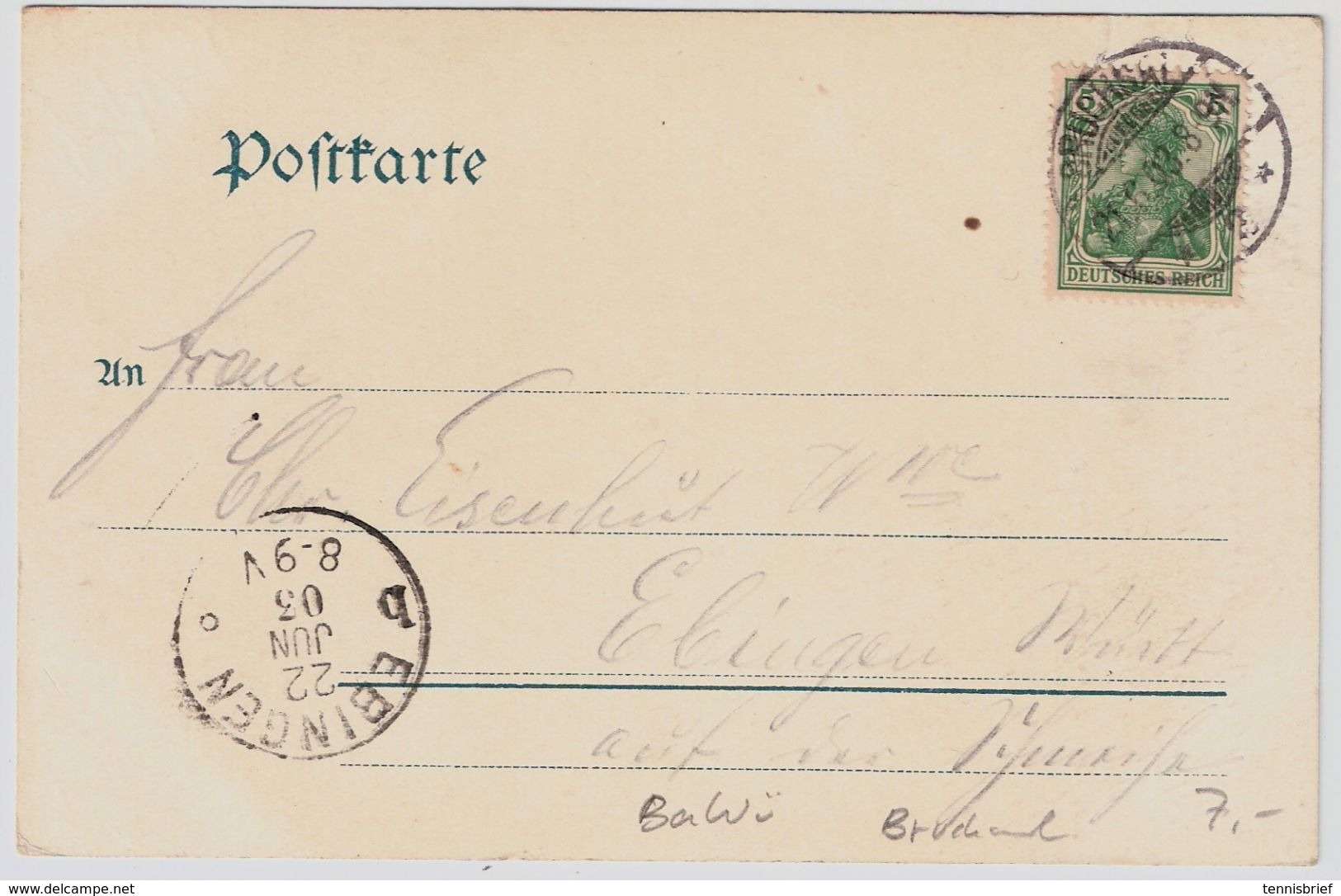 1903, " Bruchsal " ,   A75 - Bruchsal
