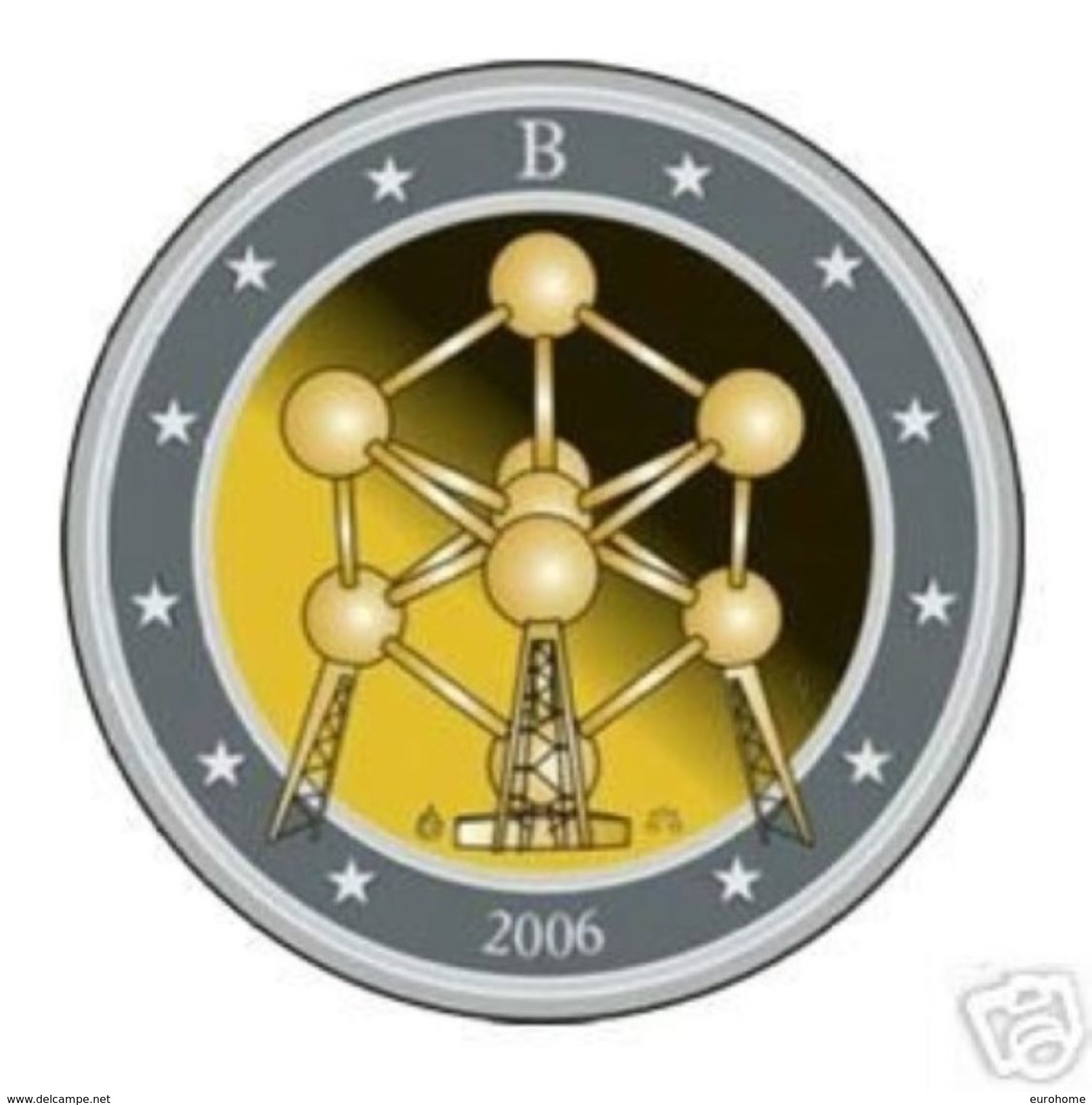 Belgie 2006  2 Euro Commemo  Atomium  UNC Uit De Rol  UNC Du Rouleaux - Belgique