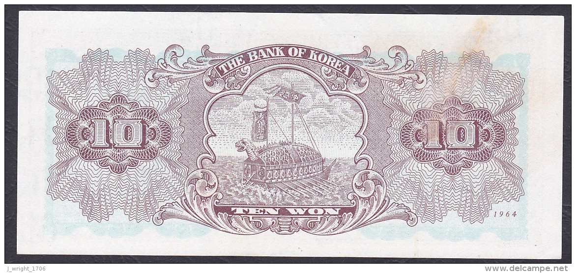 Korea/Republic:- 10 Won/P.33c (1964):- VF+ - Korea, South