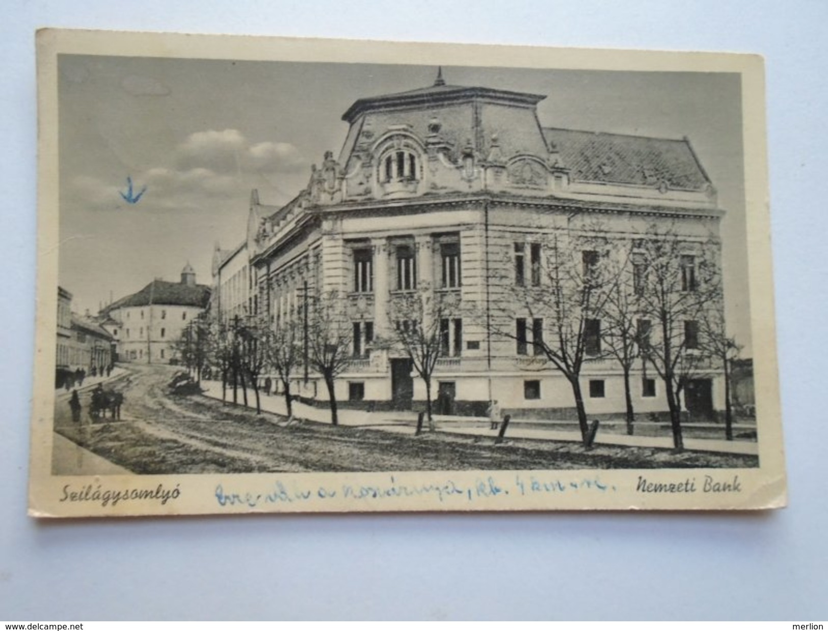 D155225 Romania  Szilágysomlyó Nemzeti Bank - Simleul Silvaniei Ca 1940 - Romania