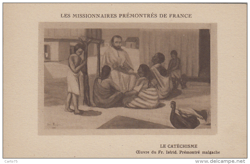 Afrique - Madagascar - Missions Religion - Peinture - Tableau De Frère Isfrid - Catéchisme - Madagascar