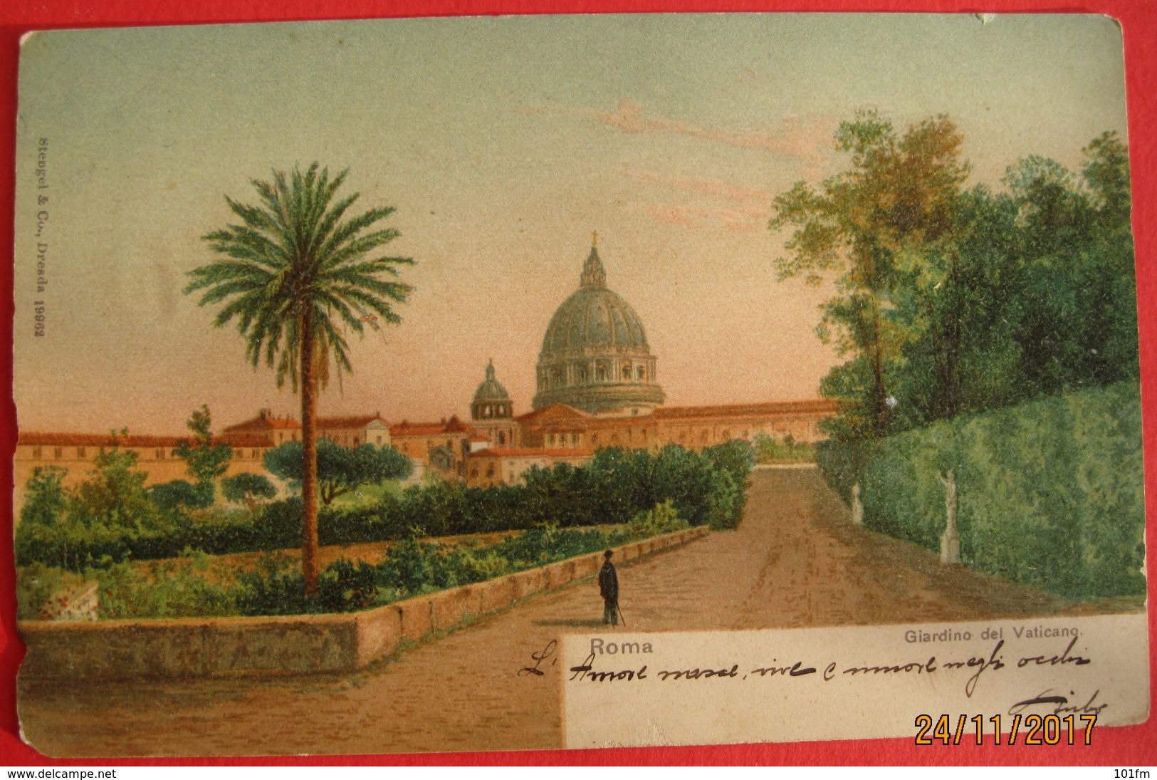 ROMA - GIARDINO DEL VATICANO, VIAGGIATA 1906 - Kolosseum