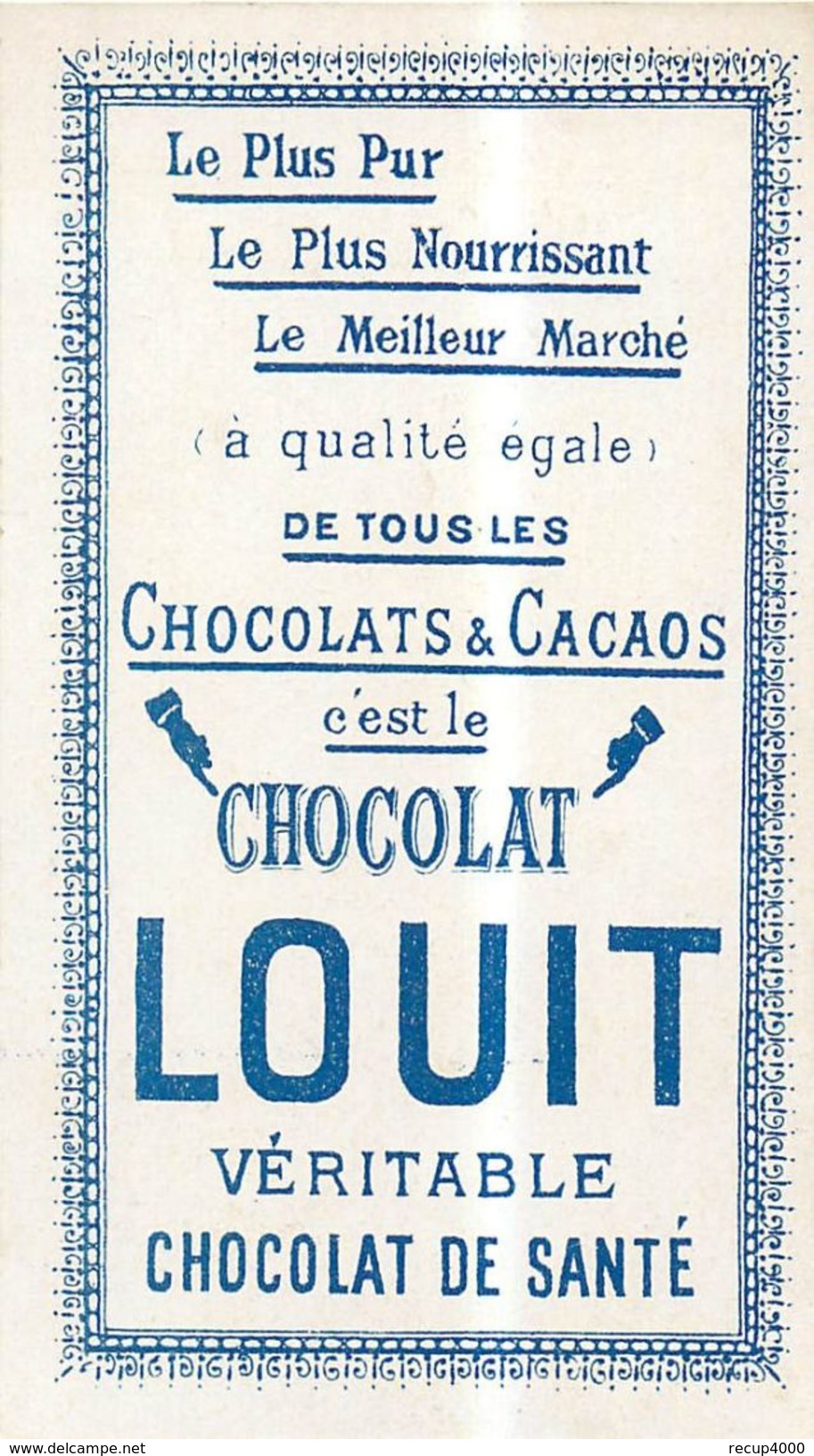 CHROMOS Chromo Chocolat LOUIT Régions  De France  Lot De 11 22scans - Louit