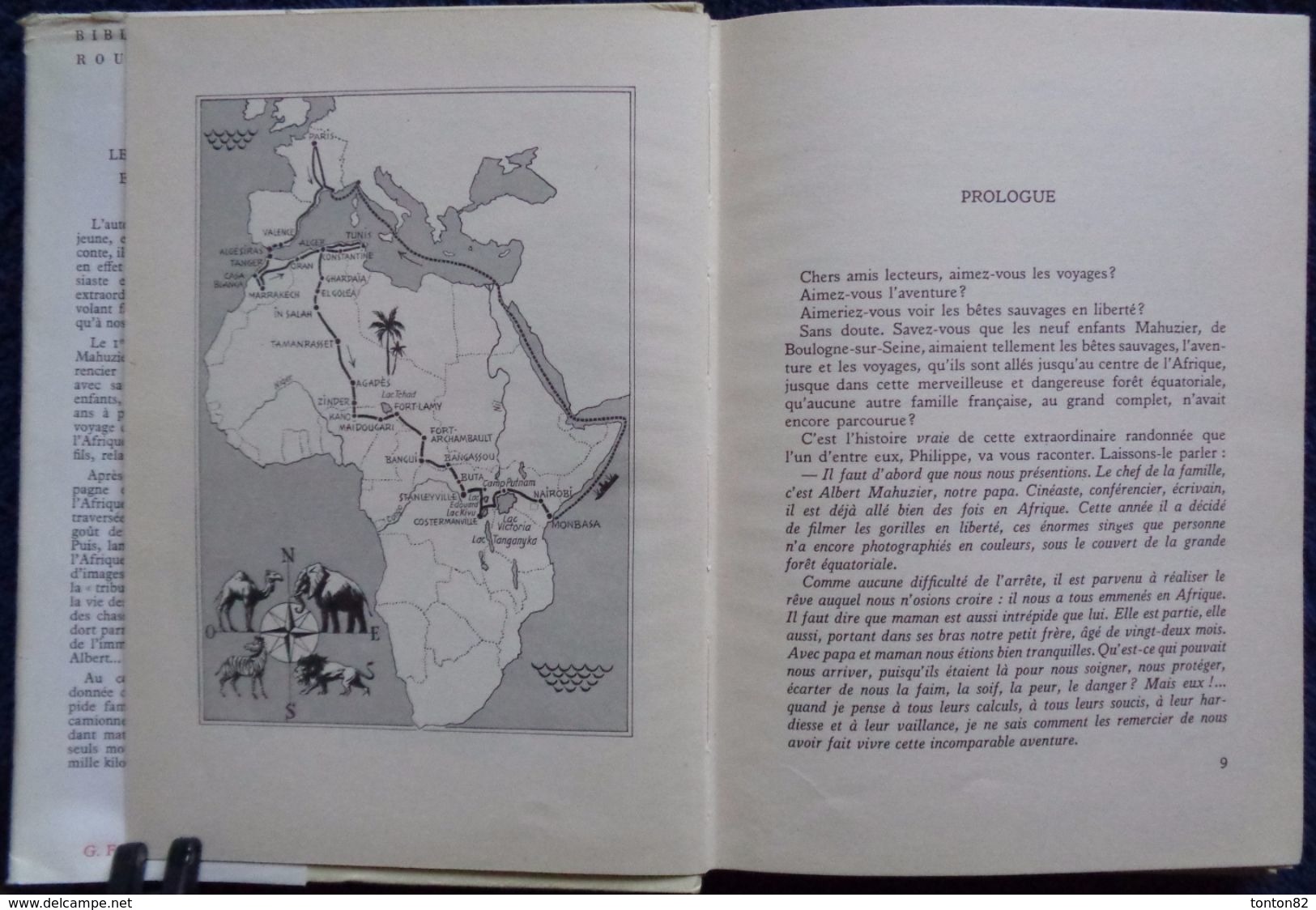 Philippe Mahuzier - Les Mahuzier En Afrique - Bibliothèque Rouge Et Or Souveraine - ( 1959) . - Bibliothèque Rouge Et Or