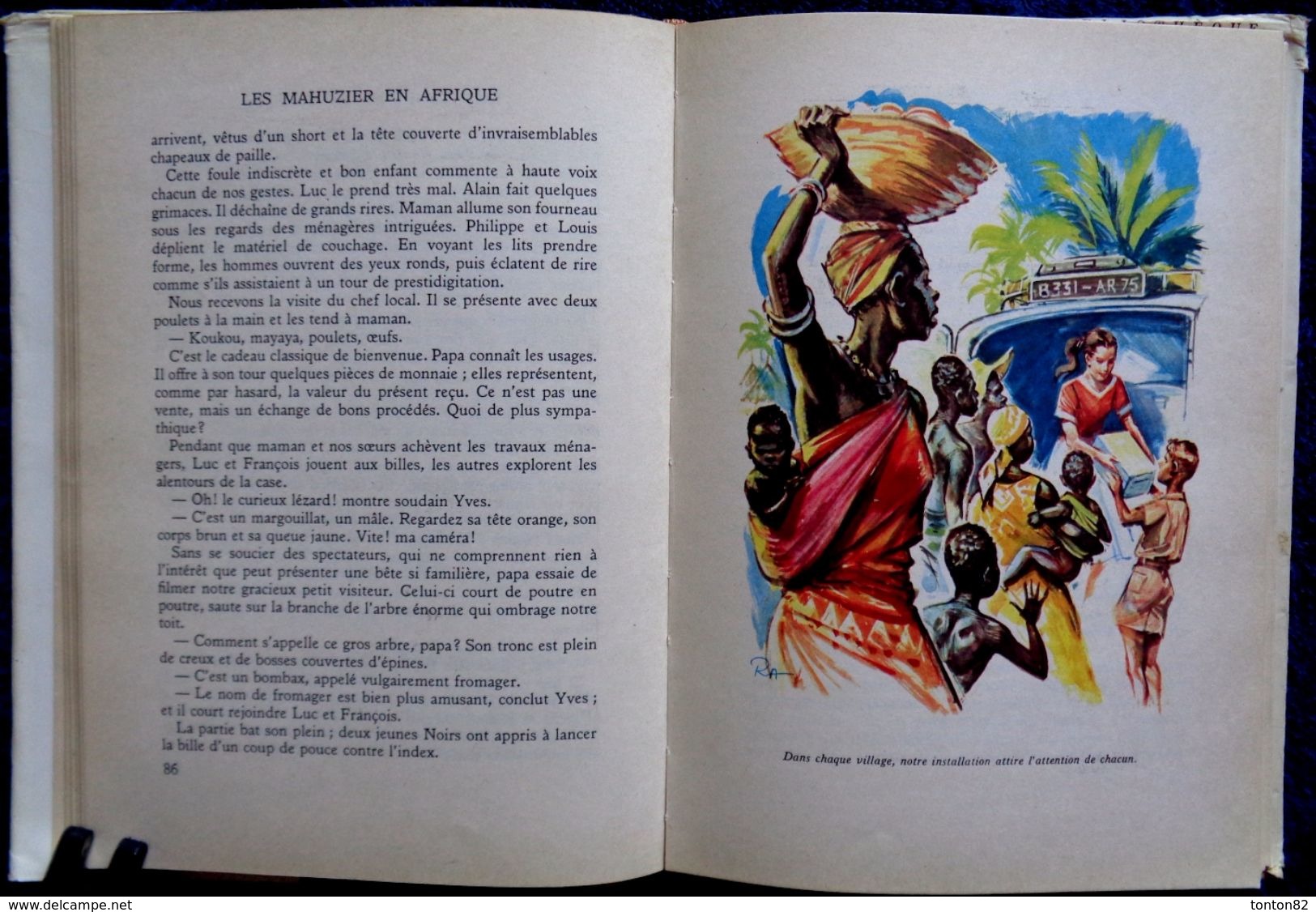 Philippe Mahuzier - Les Mahuzier en Afrique - Bibliothèque Rouge et Or Souveraine - ( 1959) .