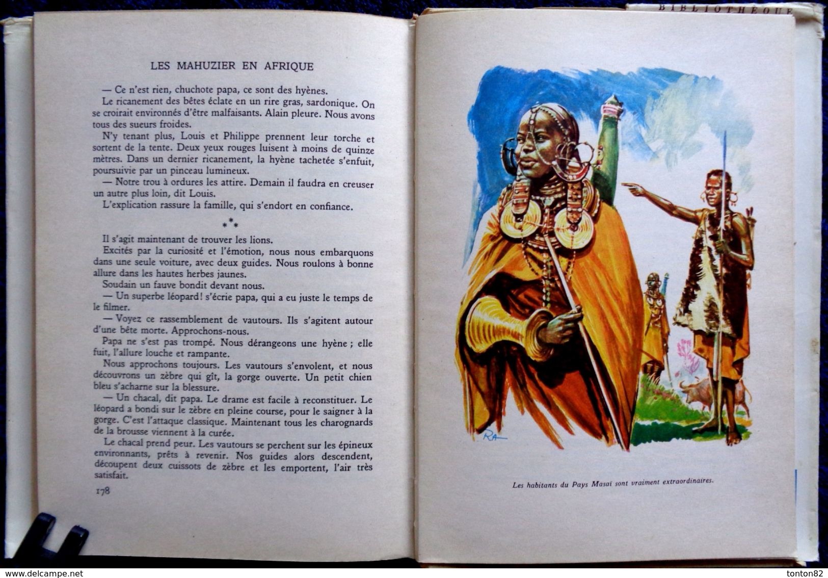 Philippe Mahuzier - Les Mahuzier en Afrique - Bibliothèque Rouge et Or Souveraine - ( 1959) .