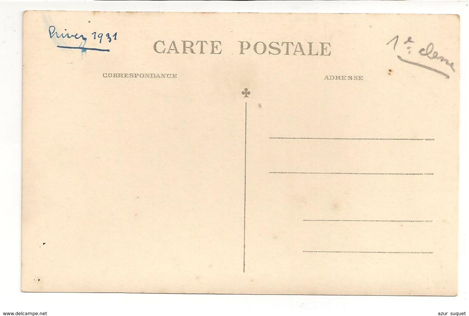 CP PHOTO 5/ PREVENTORIUM D'ARBONNE /PRES BIDART / 1 Ière CLASSE / HIVER 1931 - Bidart