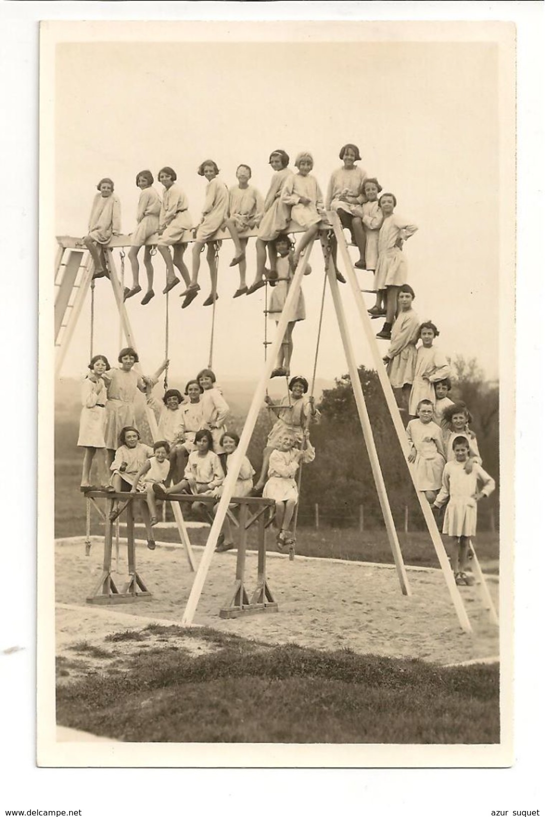 CP PHOTO 5/ PREVENTORIUM D'ARBONNE /PRES BIDART / 3 Ième CLASSE / AVRIL 1936 - Bidart