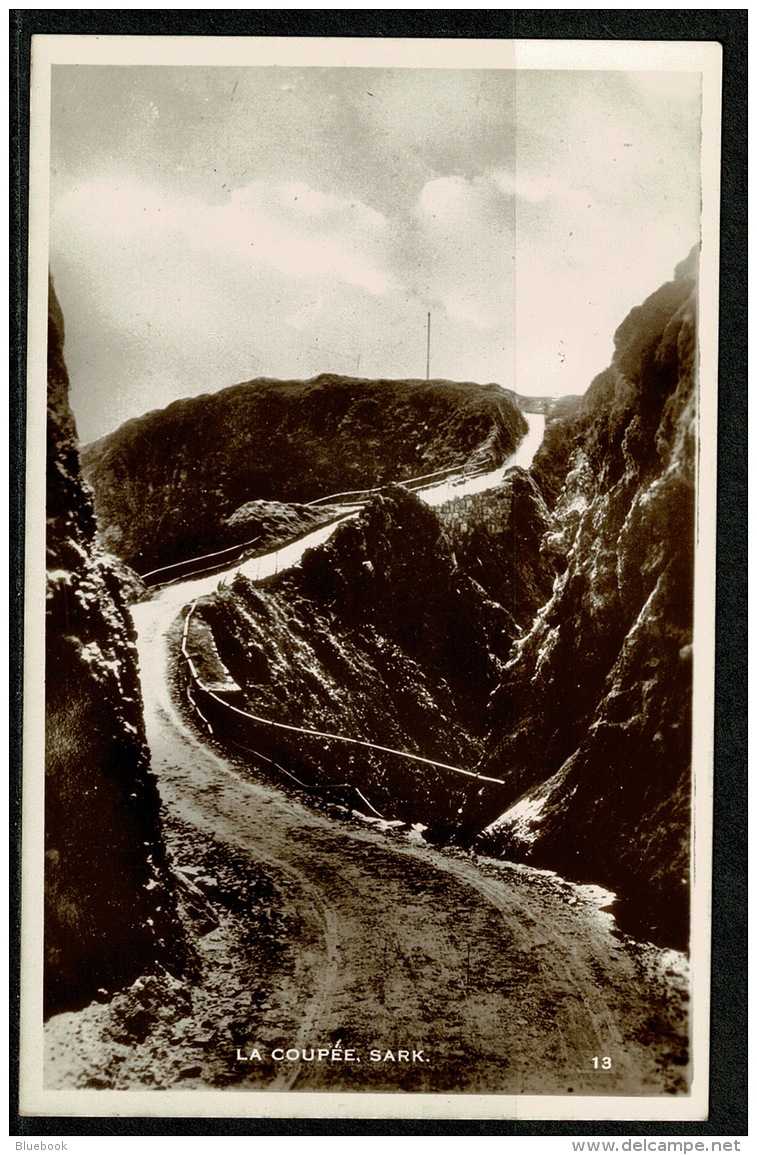 RB 1179 - Early Real Photo Postcard - La Coupee - Salk Channel Islands - Sark