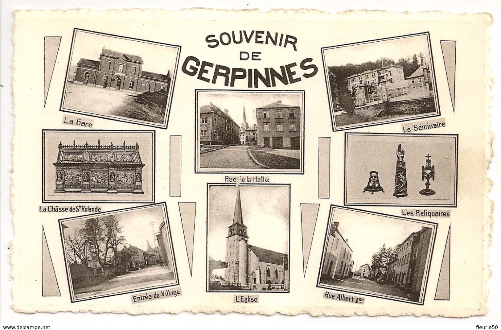 Souvenir De GERPINNES, Multivues, La Gare. Vers Hermeton S/ Meuse. - Gerpinnes