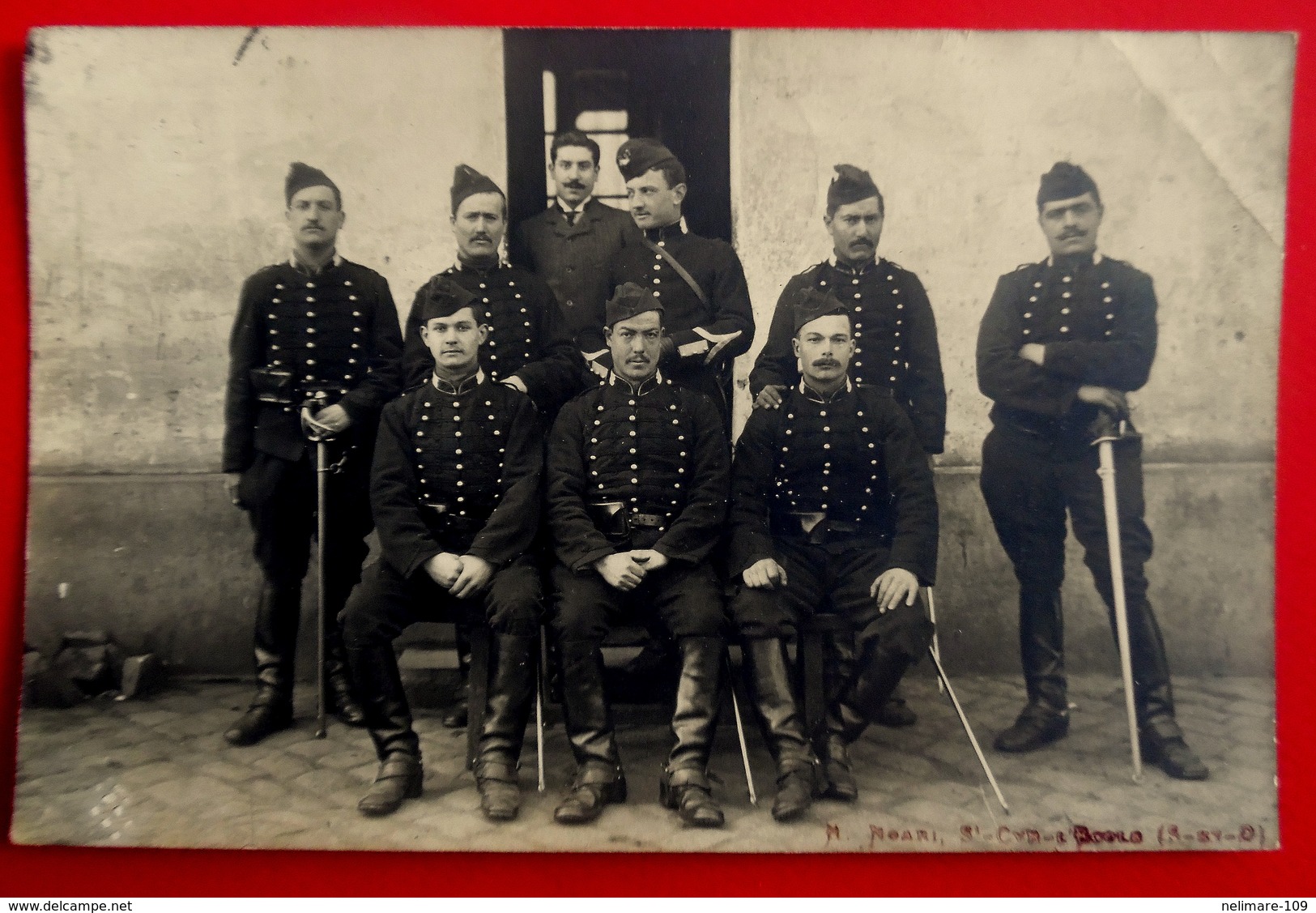 Cpa CARTE PHOTO 78 SAINT CYR L'ECOLE MILITAIRES - AVANT GUERRE -  PHOTOGRAPHE NOARI - St. Cyr L'Ecole