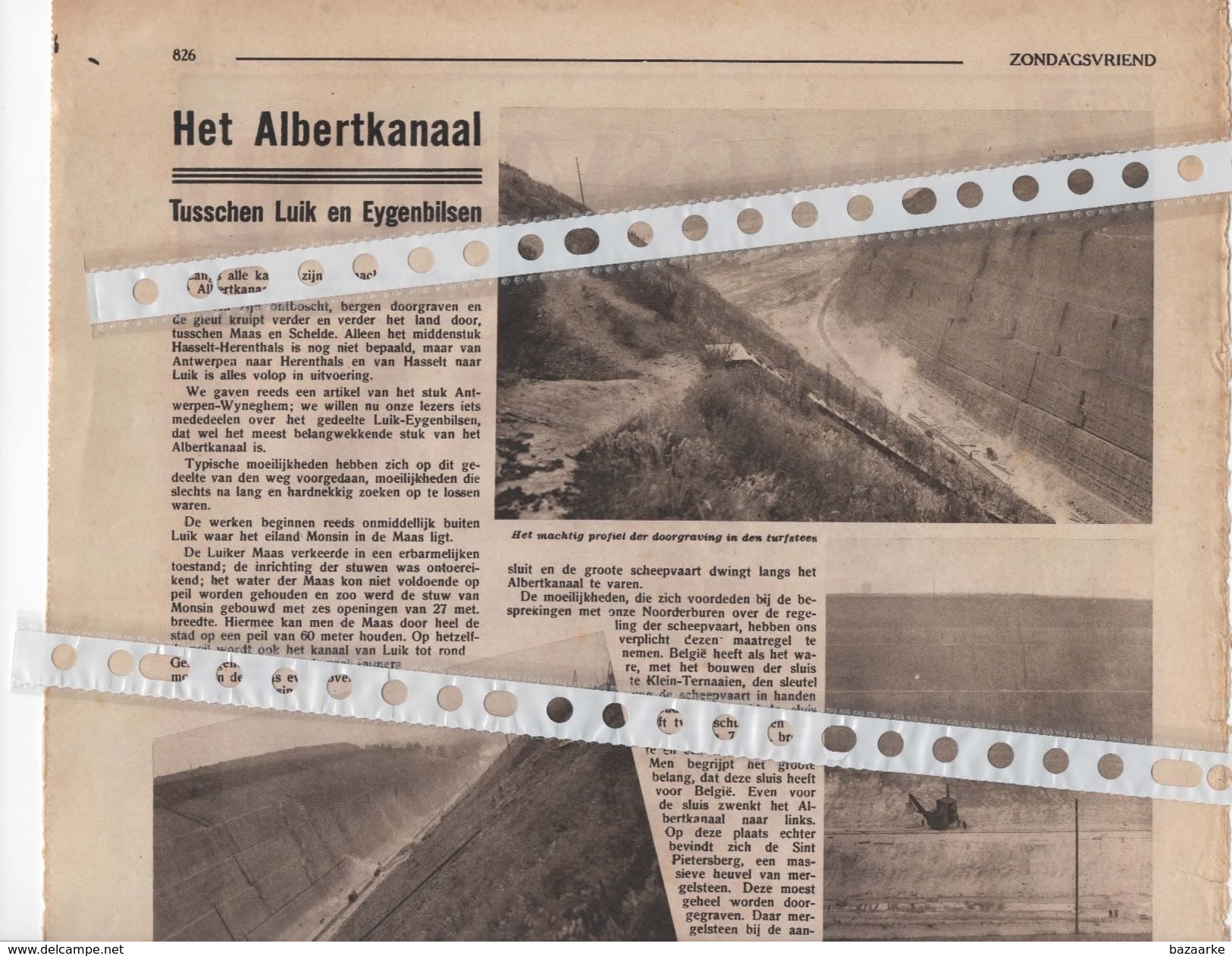 HET ALBERTKANAAL...1933 TUSSCHEN LUIK EN EIGENBILSEN WERKEN IN VROENHOVEN DE DOORGRAVING TERNAAIEN - Non Classés