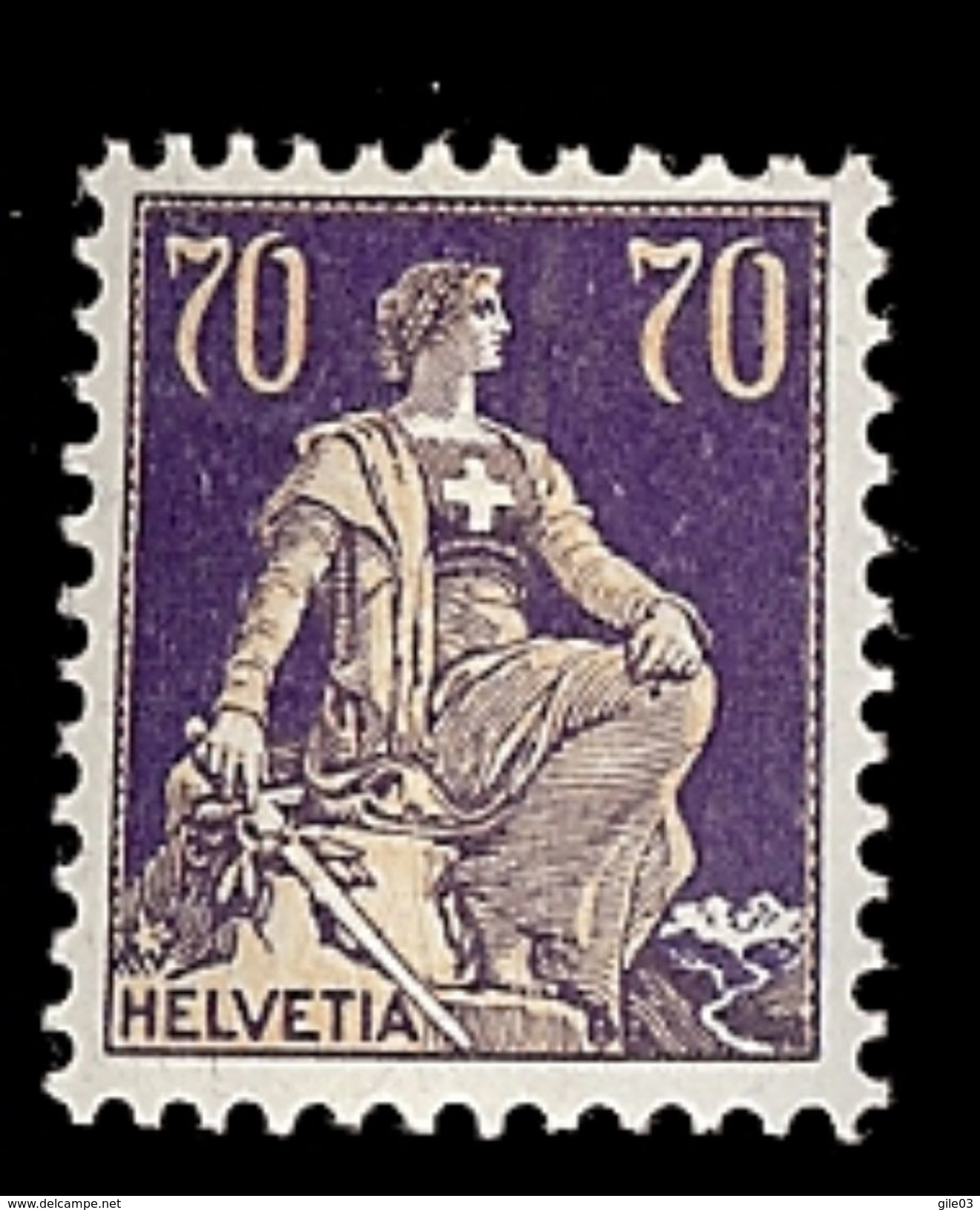 SUISSE 1924-27 Yv 207*  Mi 171* - Unused Stamps