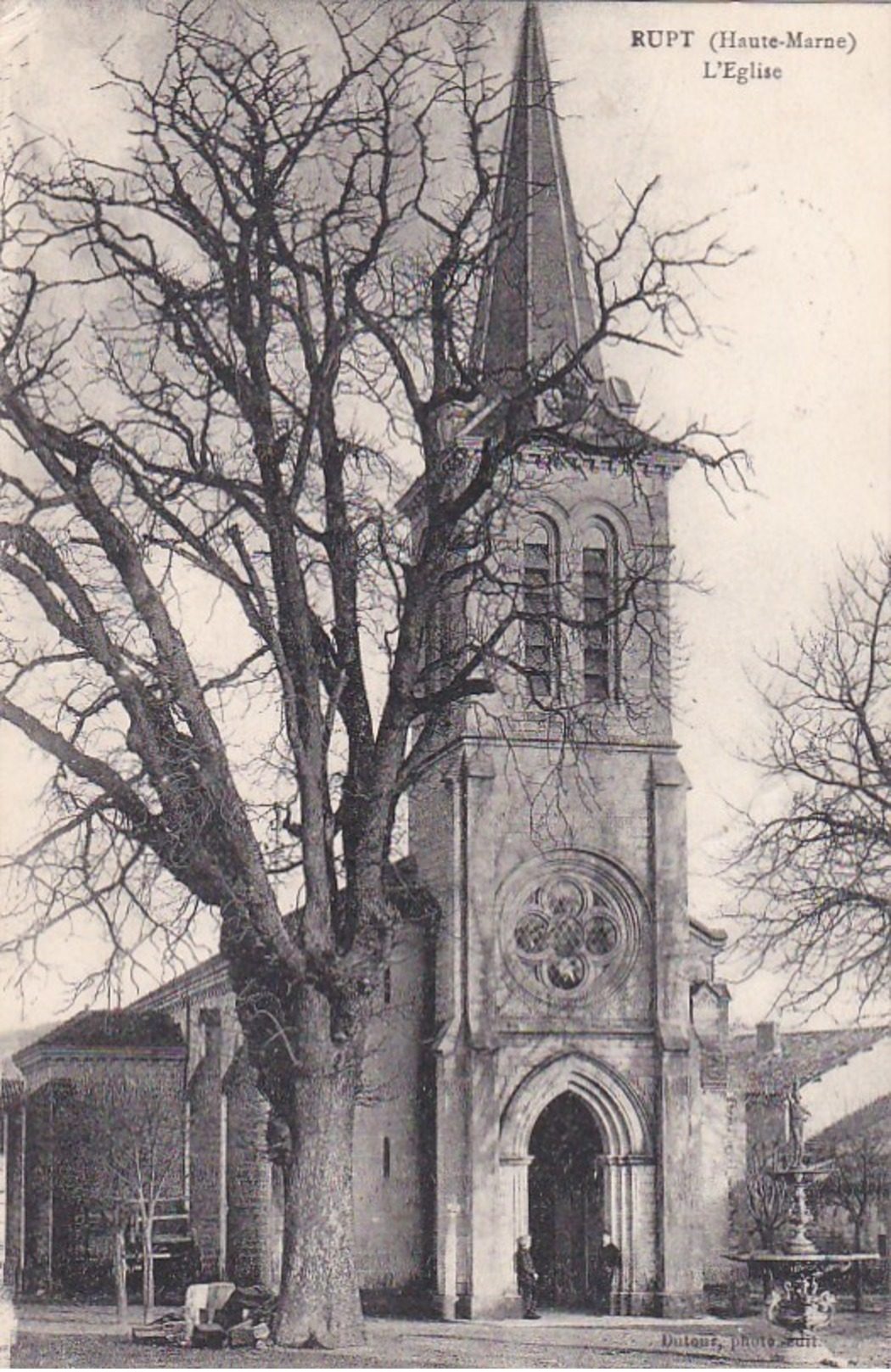 52 RUPT Coin Du VILLAGE  EGLISE Et FONTAINE Belle Sculpture Timbre 1923 - Autres & Non Classés