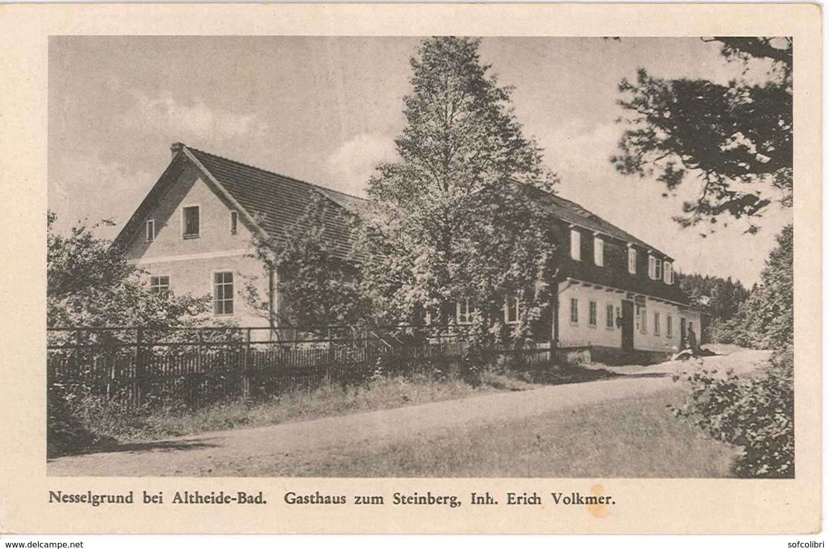 NESSELGRUND BEI ALTHEIDE-BAD -- Gasthaus Zum Steinberg..... - Schlesien