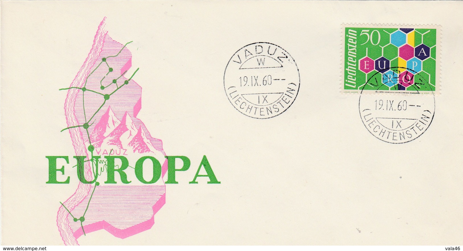 EUROPA LIECHTENSTEIN   N°355 ANNEE 1960 - 1960