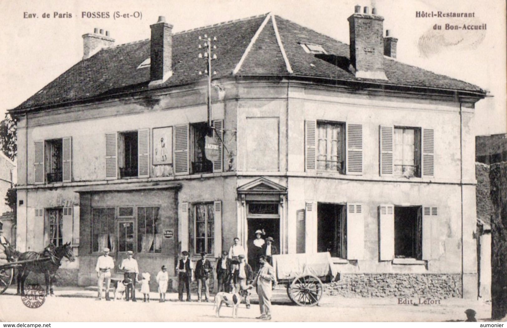 FOSSES ( 95 )  Hotel-Restaurant Du Bon-Accueil . - Fosses