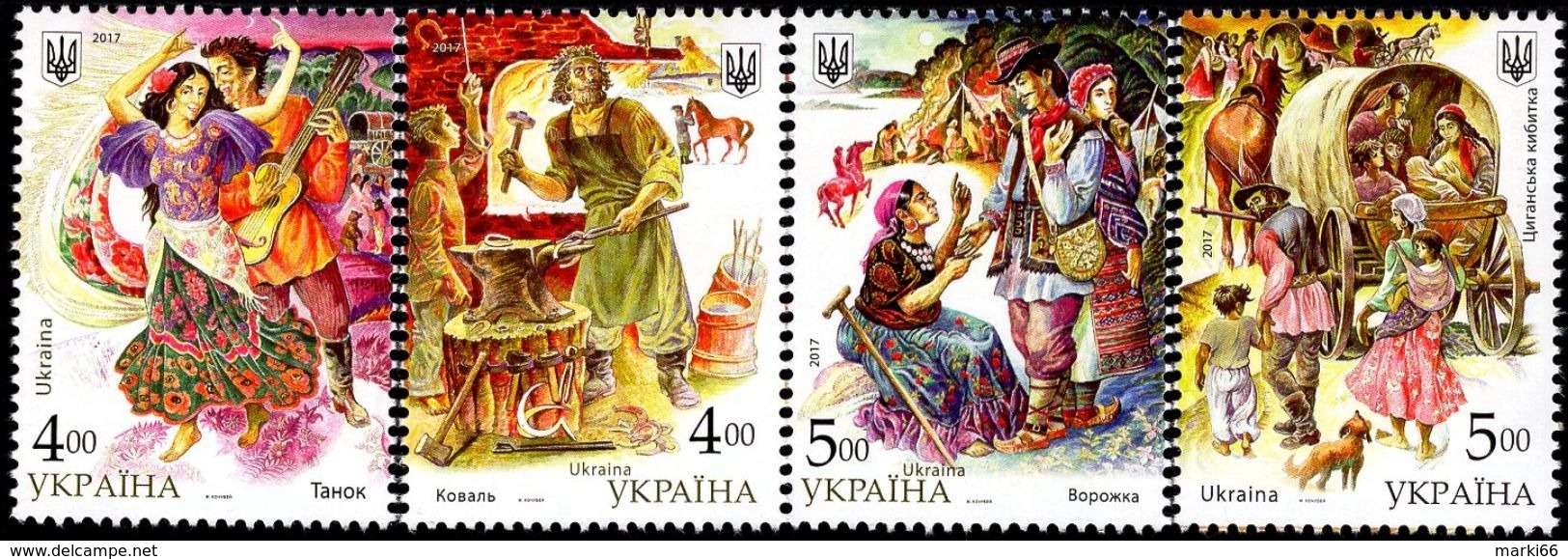Ukraine - 2017 - National Minorities In Ukraine - Gipsy (Roma) - Mint Stamp Set - Ukraine