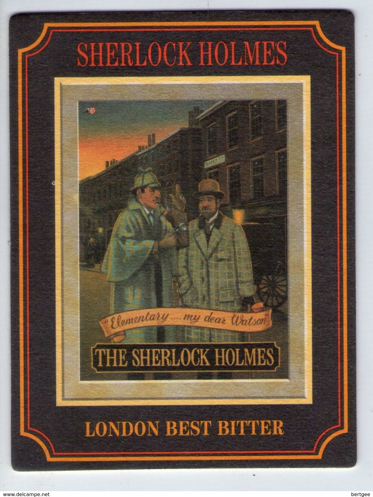 UNUSED BEERMAT - PUB WORLD COLLECTABLES - THE SHERLOCK HOLMES LONDON BEST BITTER (ENGLAND) - Sous-bocks