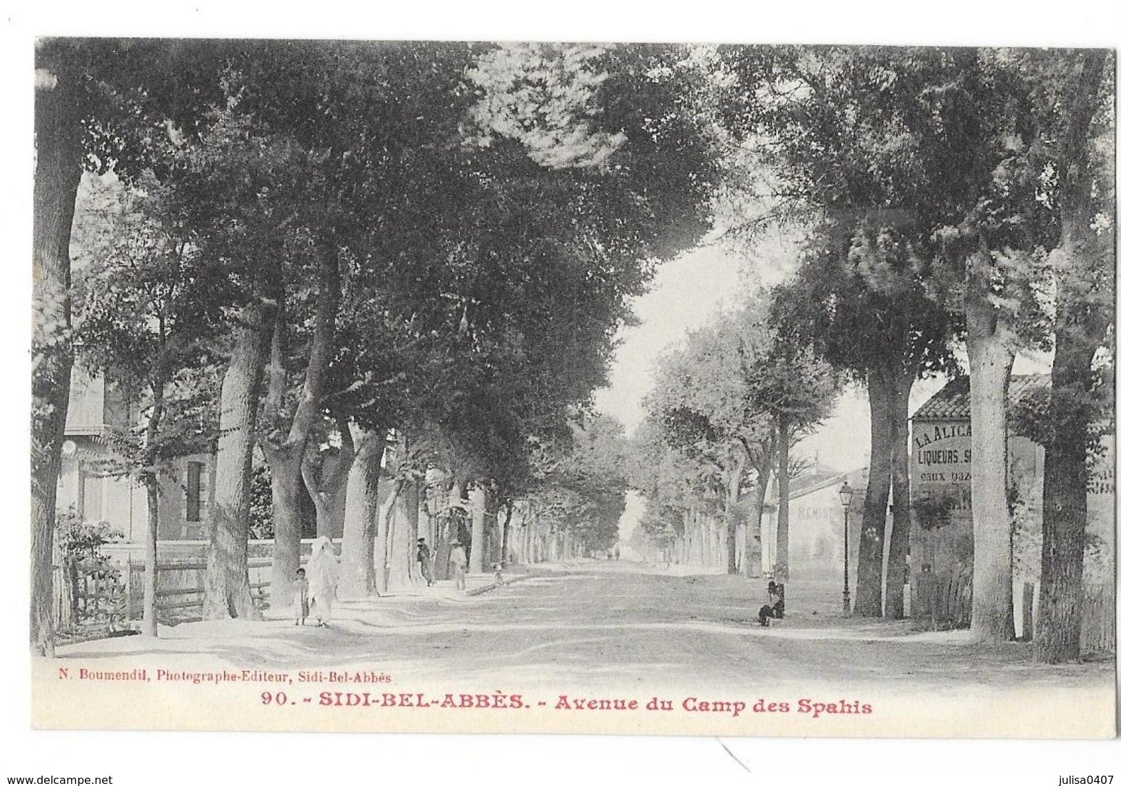 SIDI BEL ABBES  (Algérie) Avenue Du Camp Des Spahis - Sidi-bel-Abbès