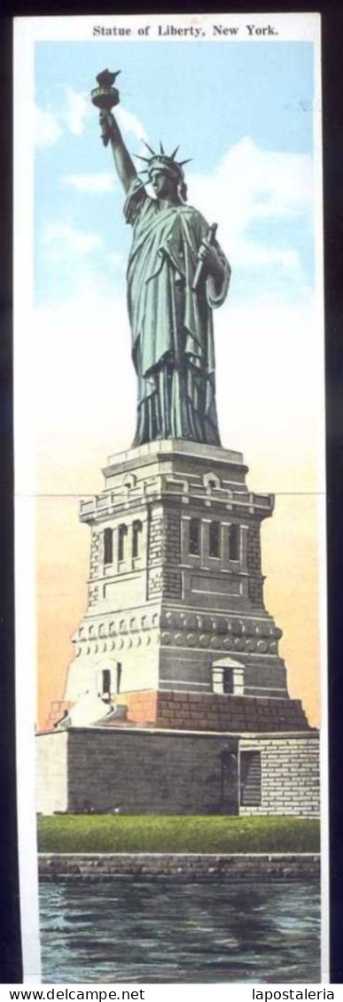 NY City. *Statue Of Liberty...* Postal Triple. Nueva. - Estatua De La Libertad