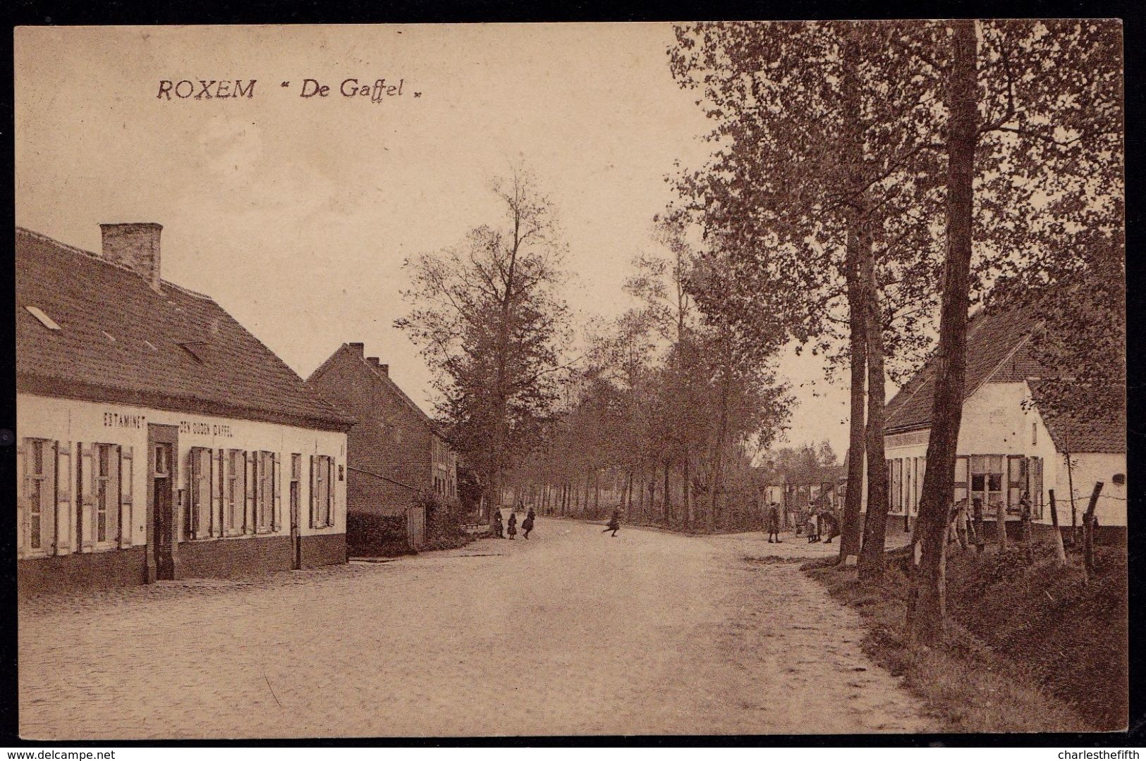 ROKSEM - ROXEM ( Oudenburg Gistel ) - DE GAFFEL Estaminet DEN OUDEN GAFFEL - Andere & Zonder Classificatie