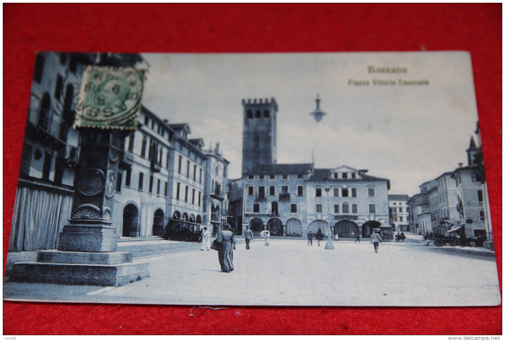 Bassano Del Grappa Vicenza Piazza Vittorio Emanuele 1908 Animata - Vicenza