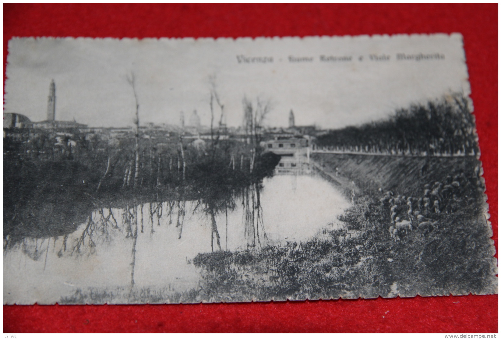 Vicenza Fiume Retrone E Viale Margherita 1919 Ed. Fochesato Romano - Vicenza